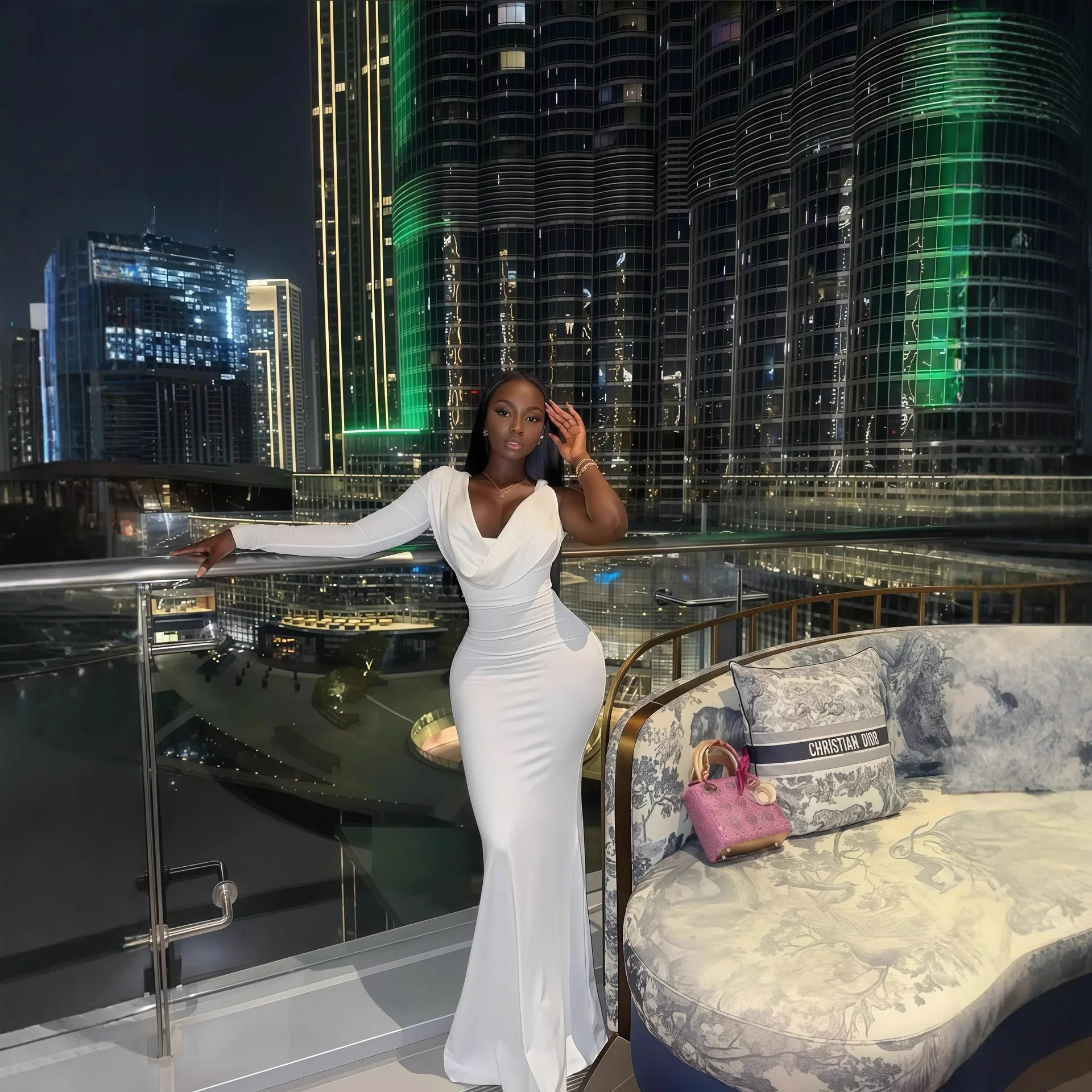 Women's 2026 Autumn New Solid Color One-Sleeve Deep V-Neck Slim Fit Elegant Long Dress
Women's 2026 Autumn New Solid Color One-Sleeve Deep V-Neck Slim Fit Elegant Long Dress
