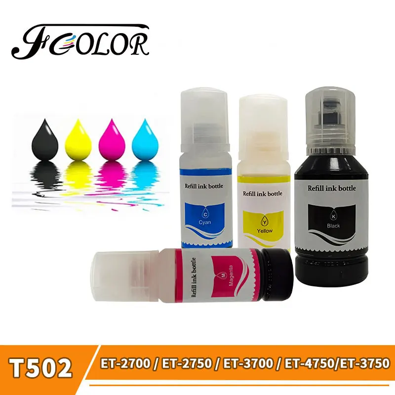 FCOLOR 70 мл T502 502 бутылки для заправки чернил для EcoTank ET-2700 ET-2750 ET-3700 ET-3750 ET-4750 заправка красительных чернил для принтера
FCOLOR 70 мл T502 502 бутылки для заправки чернил для EcoTank ET-2700 ET-2750 ET-3700 ET-3750 ET-4750 заправка красительных чернил для принтера