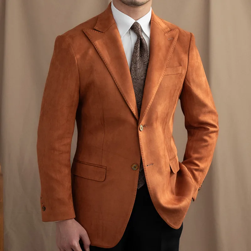 British Style Luxury Men Suit Jacket Retro Casual Versatile Suit Slim Dress Blazer Men Lapel Collar Party Dinner Blazer Hombre
British Style Luxury Men Suit Jacket Retro Casual Versatile Suit Slim Dress Blazer Men Lapel Collar Party Dinner Blazer Hombre