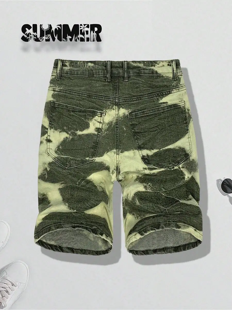 Mens Tie Dye Washed Ripped Denim Shorts Street Style Casual Summer
Mens Tie Dye Washed Ripped Denim Shorts Street Style Casual Summer