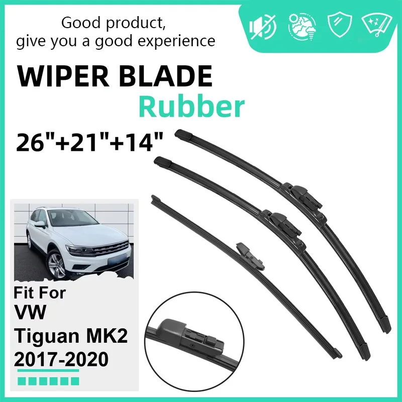 Rubber Car Wiper Blades for VW Tiguan MK2 2017-2020 Front Windshield Wipers Rubber Car Accessories 2017 2018 2019 2020
Rubber Car Wiper Blades for VW Tiguan MK2 2017-2020 Front Windshield Wipers Rubber Car Accessories 2017 2018 2019 2020