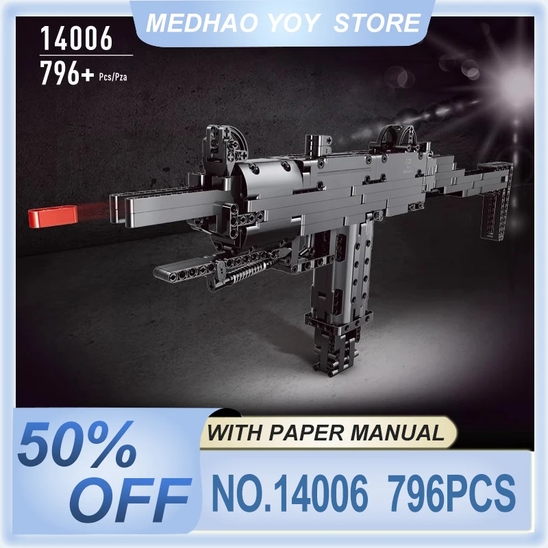 Mold King 14006, модель технического пистолета, мини-узи, строительные блоки, тяжелая винтовка, кирпичный пистолет, головоломка для детей, мальчиков, игрушки «сделай сам», рождественские подарки
Mold King 14006, модель технического пистолета, мини-узи, строительные блоки, тяжелая винтовка, кирпичный пистолет, головоломка для детей, мальчиков, игрушки «сделай сам», рождественские подарки