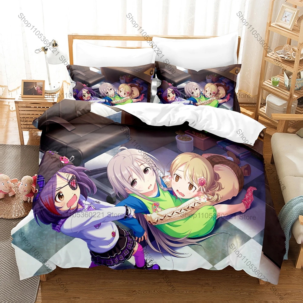 Cute Idolmaster Cinderella Girls Character Pattern 3 In 1 Bedding Set Quilt Cover With Two Pillowcases Comfortable Bedroom Decor
Cute Idolmaster Cinderella Girls Character Pattern 3 In 1 Bedding Set Quilt Cover With Two Pillowcases Comfortable Bedroom Decor