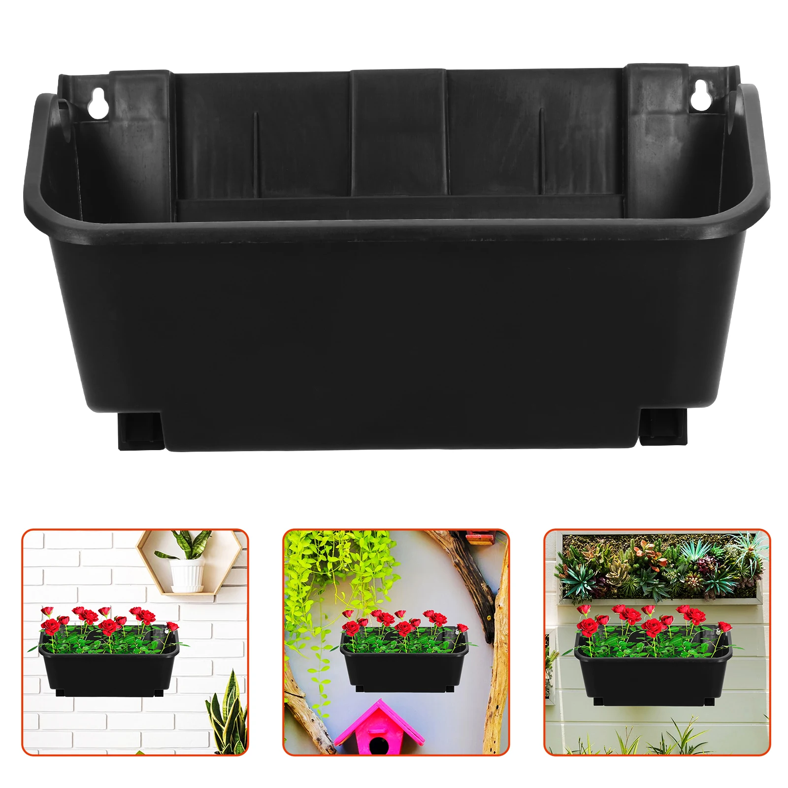 Green Planting Box Plants Fence Planter Hanging for Outdoor Flowerpot Balcony Wall Plastic Raised Beds
Green Planting Box Plants Fence Planter Hanging for Outdoor Flowerpot Balcony Wall Plastic Raised Beds
