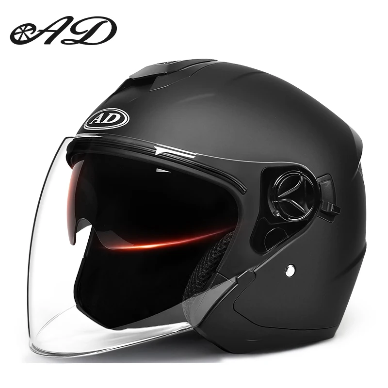 AD Motorcycle Helmet Summer Motorcycle Helmet Men's and Women's Dual-Lens Helmet All-Season Half-Helmet
AD Motorcycle Helmet Summer Motorcycle Helmet Men's and Women's Dual-Lens Helmet All-Season Half-Helmet