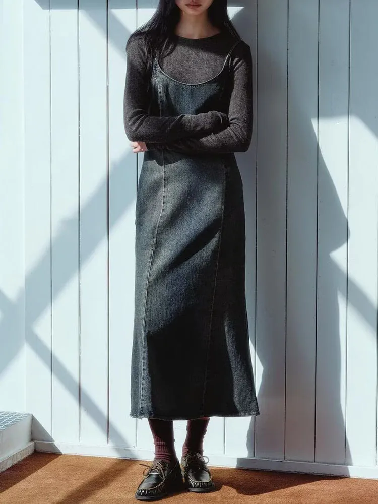 Зима 2025 г., новинка Sweet Personali Wa Effect, джинсовая миди Dr, длинная юбка с высокой талией, корейский Sle Performance, чистый цвет
Зима 2025 г., новинка Sweet Personali Wa Effect, джинсовая миди Dr, длинная юбка с высокой талией, корейский Sle Performance, чистый цвет