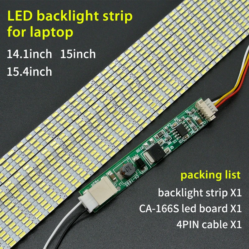 10pcs/lot 310-335mm Adjustable Brightness Led Backlight Strip Kit Update 14.1inch 15.4inch Laptop CCFL Lcd Screen Can Be Cut
10pcs/lot 310-335mm Adjustable Brightness Led Backlight Strip Kit Update 14.1inch 15.4inch Laptop CCFL Lcd Screen Can Be Cut