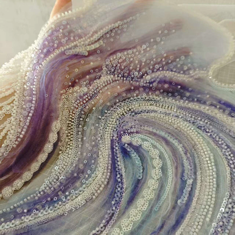 Pearl Embroidery Material Tie Dye 3D Embroidery Pieces Wave Tide Shapes Fabric Multi-color DIY Handmade Clothing Accessories
Pearl Embroidery Material Tie Dye 3D Embroidery Pieces Wave Tide Shapes Fabric Multi-color DIY Handmade Clothing Accessories