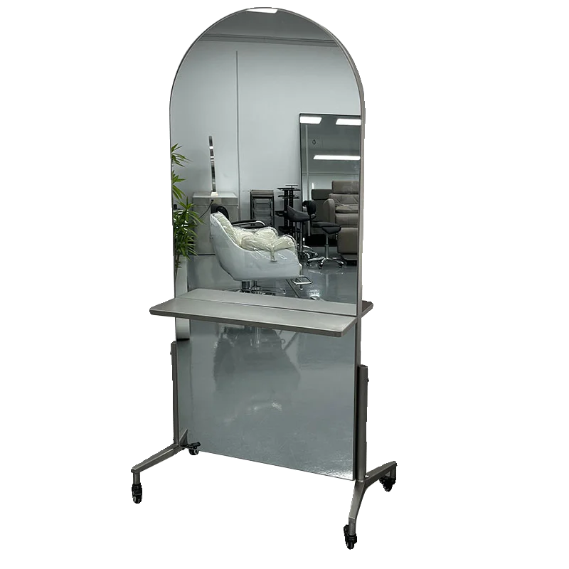 Stainless steel hair salon special hairdressing floor mobile double-sided mirror
Stainless steel hair salon special hairdressing floor mobile double-sided mirror