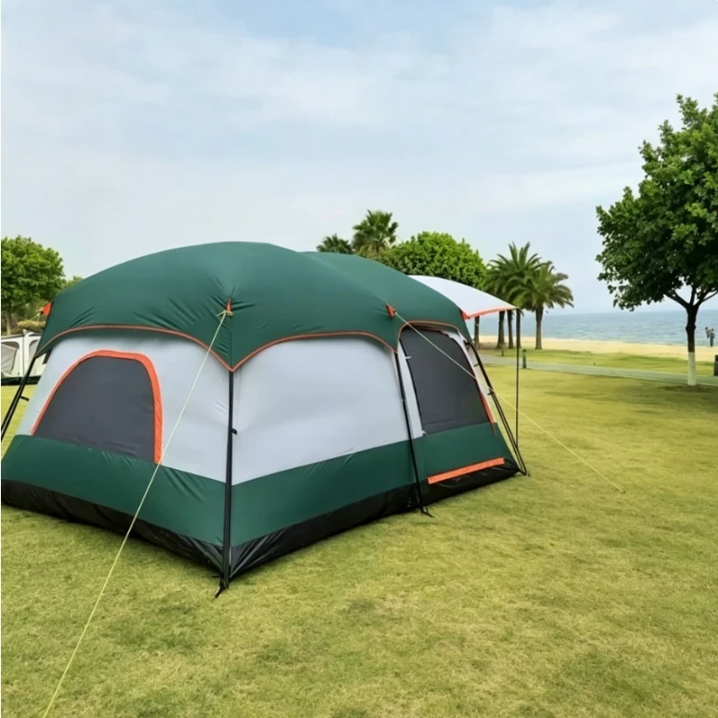 Two-bedroom Tent Oversize for 3-5 Person Leisure Camping Tents Double-plies Thick Rainproof Outdoor Family Tour 320X210X180cm
Two-bedroom Tent Oversize for 3-5 Person Leisure Camping Tents Double-plies Thick Rainproof Outdoor Family Tour 320X210X180cm