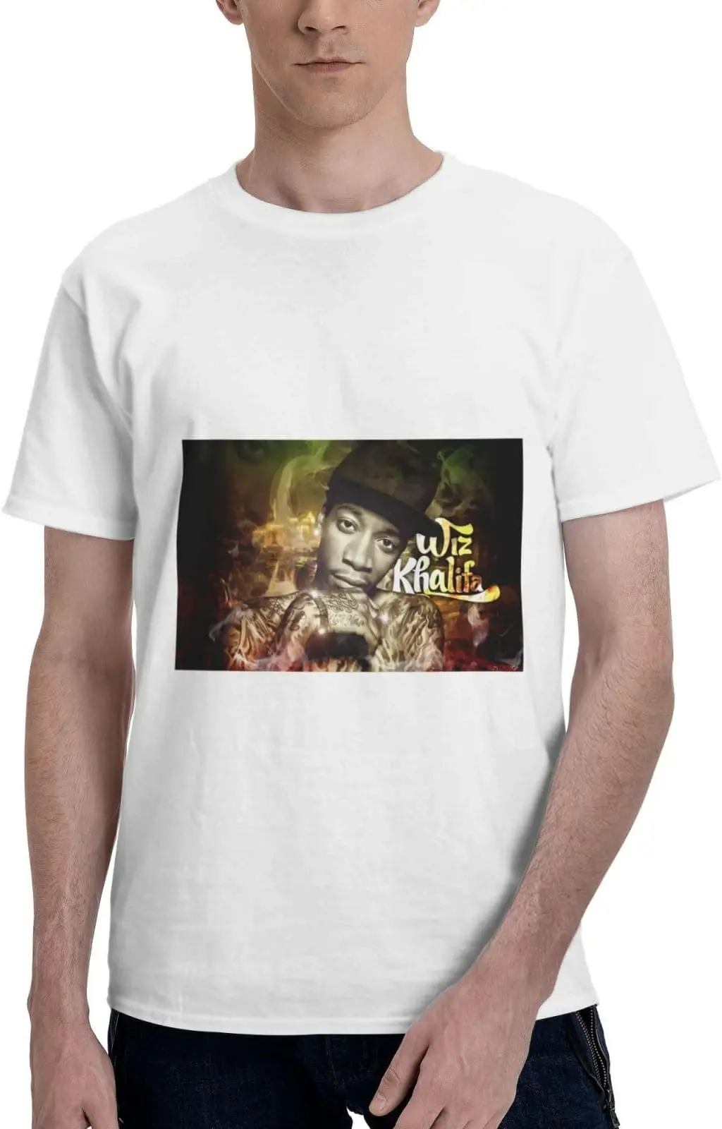 Wiz Music Khalifa, персонализированные модные футболки с узором, высококачественные футболки из 100% хлопка с коротким рукавом
Wiz Music Khalifa, персонализированные модные футболки с узором, высококачественные футболки из 100% хлопка с коротким рукавом