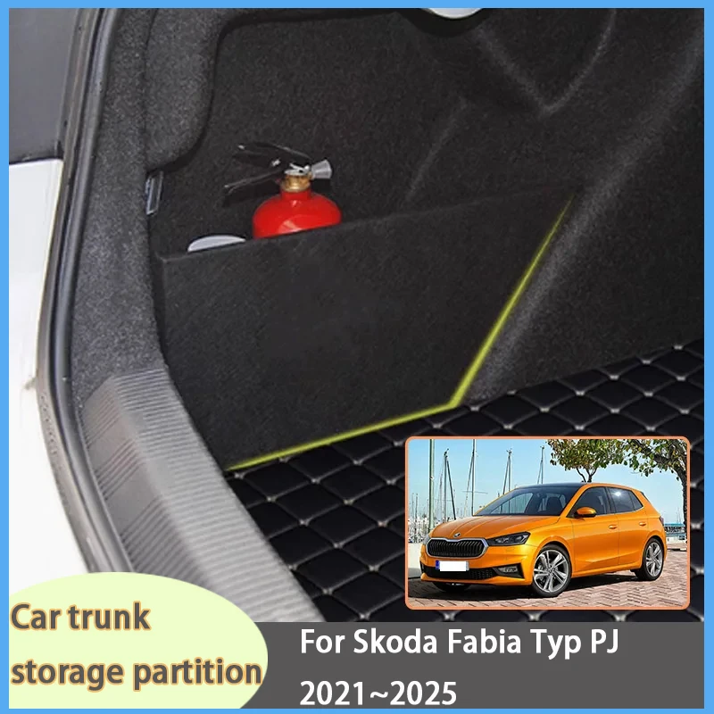 For Skoda Fabia Typ PJ 2021~2025 2022 2023 Car Organizer Trunk Side Partition Trunk Interior Storage Box Parts
For Skoda Fabia Typ PJ 2021~2025 2022 2023 Car Organizer Trunk Side Partition Trunk Interior Storage Box Parts