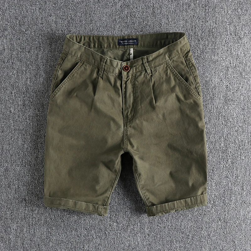Cotton Shorts Men's Casual Vintage Washed Five-Point Mid-Cut Fabric Cardigan Weaving Straight Leg Workwear Summer Shorts
Cotton Shorts Men's Casual Vintage Washed Five-Point Mid-Cut Fabric Cardigan Weaving Straight Leg Workwear Summer Shorts