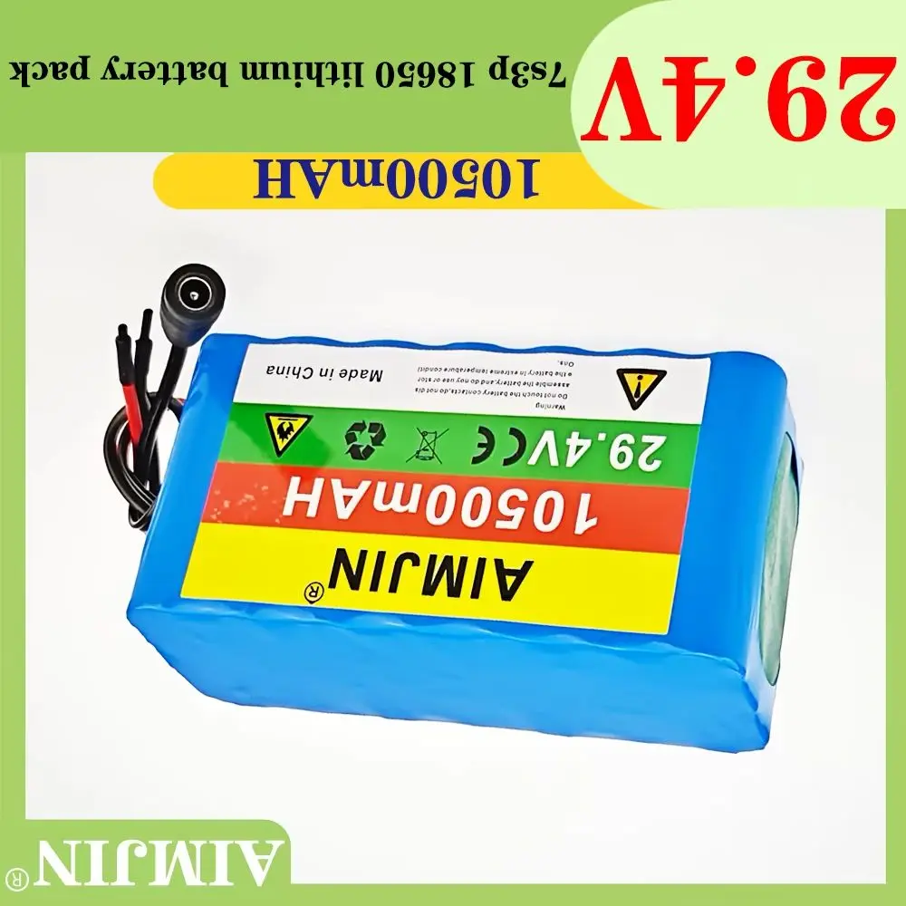 High-Capacity 24V 10500mAh (10.5Ah) 18650 Rechargeable Lithium 29.4V 7S3PBattery Pack for electric wheelchairs and scooters
High-Capacity 24V 10500mAh (10.5Ah) 18650 Rechargeable Lithium 29.4V 7S3PBattery Pack for electric wheelchairs and scooters