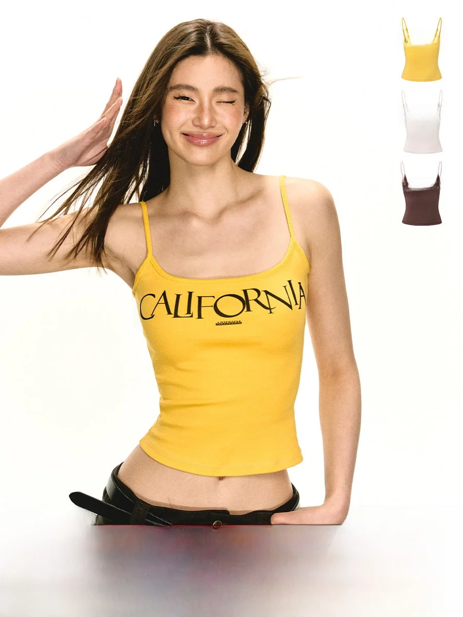 Женский летний топ Ariseism American Sle Retro Hot Girl с желтыми бретелями, новый, облегающий, из смесового хлопка
Женский летний топ Ariseism American Sle Retro Hot Girl с желтыми бретелями, новый, облегающий, из смесового хлопка