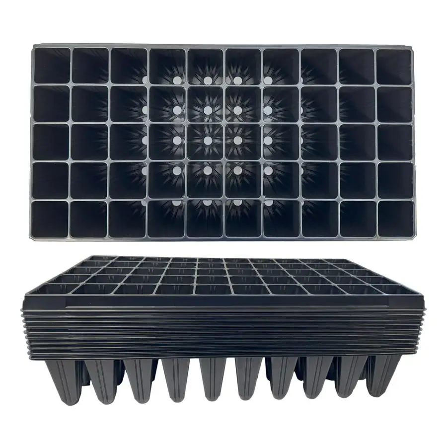 Пластиковые лотки для рассады, 10 штук, толстые и прочные лотки для проращивания, 500 ячеек, многоразовые лотки для размножения растений
Пластиковые лотки для рассады, 10 штук, толстые и прочные лотки для проращивания, 500 ячеек, многоразовые лотки для размножения растений