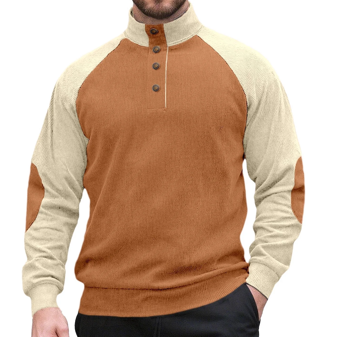Outdoor Casual Long Sleeve Hoodie Men's Velvet Button up Stand Collar Sweatshirt Comfortable Breathable Spring Autumn Wear
Outdoor Casual Long Sleeve Hoodie Men's Velvet Button up Stand Collar Sweatshirt Comfortable Breathable Spring Autumn Wear