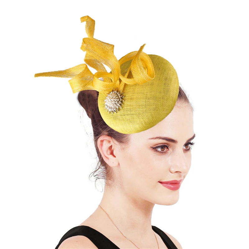 High Quality Sinamay Fascinator Hat for Women Church Race Wedding Headwear Chapeau Cap Party Elegant Ladies Bride Hairclip
High Quality Sinamay Fascinator Hat for Women Church Race Wedding Headwear Chapeau Cap Party Elegant Ladies Bride Hairclip