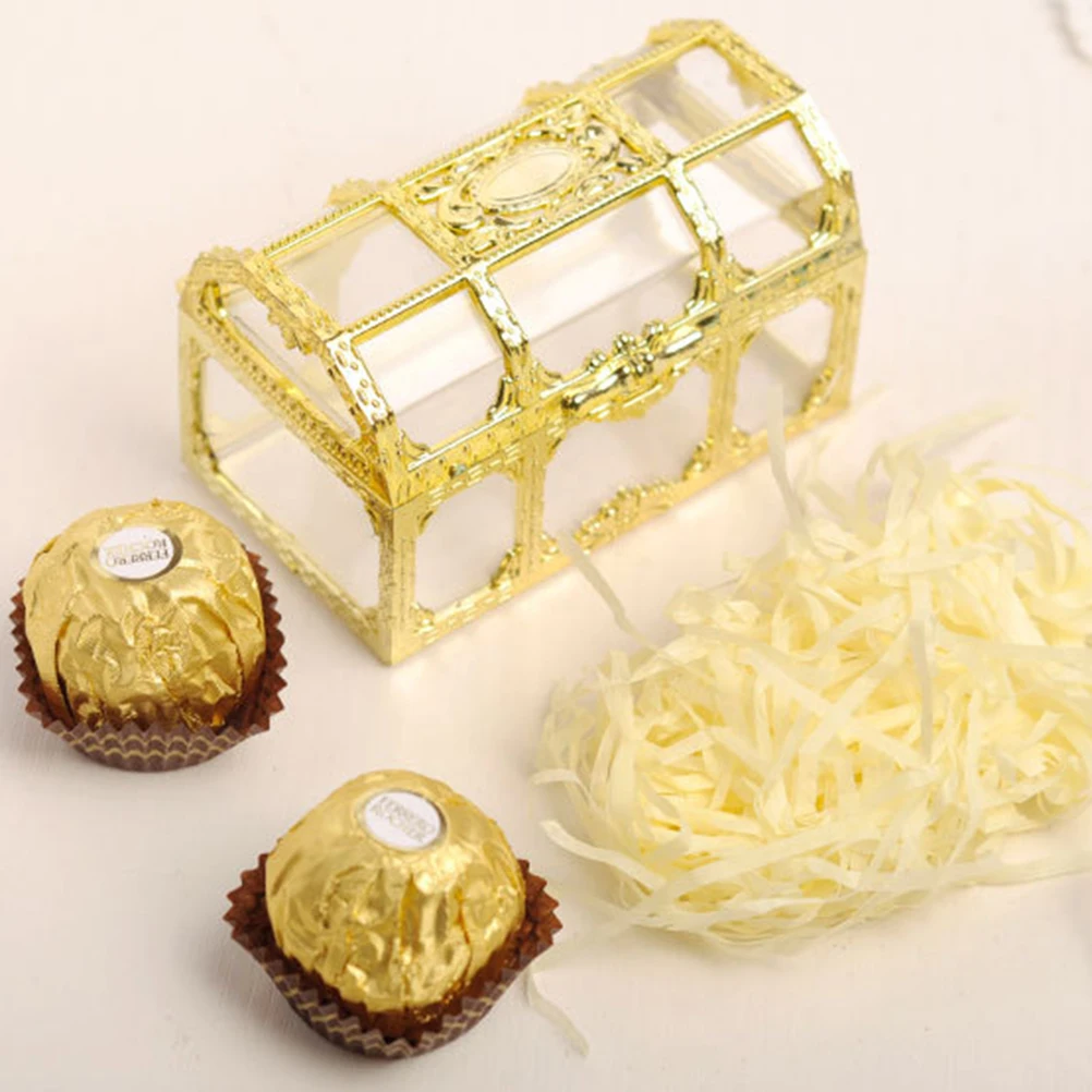 Creative Plastic Candy Box Wedding Vintage Candy Boxes Chocolate Gift Treat Boxes Wedding Party Favor (Gold)
Creative Plastic Candy Box Wedding Vintage Candy Boxes Chocolate Gift Treat Boxes Wedding Party Favor (Gold)