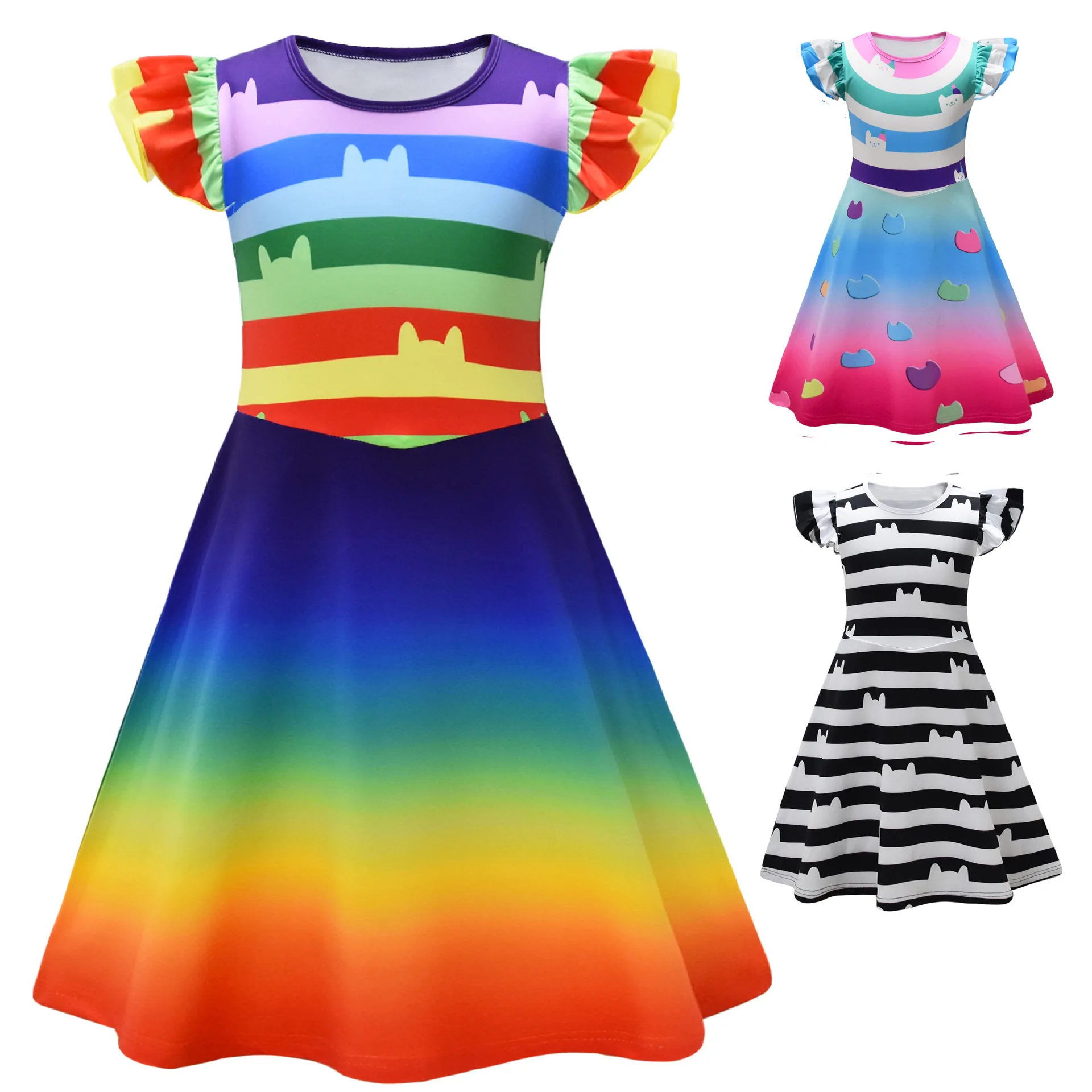 Vestido De Gabby's Dollhouse Clothes Kids Gabbys Cats Cosplay Costume Toddler Girls Carnival Birthday Party Dress with Headband
Vestido De Gabby's Dollhouse Clothes Kids Gabbys Cats Cosplay Costume Toddler Girls Carnival Birthday Party Dress with Headband