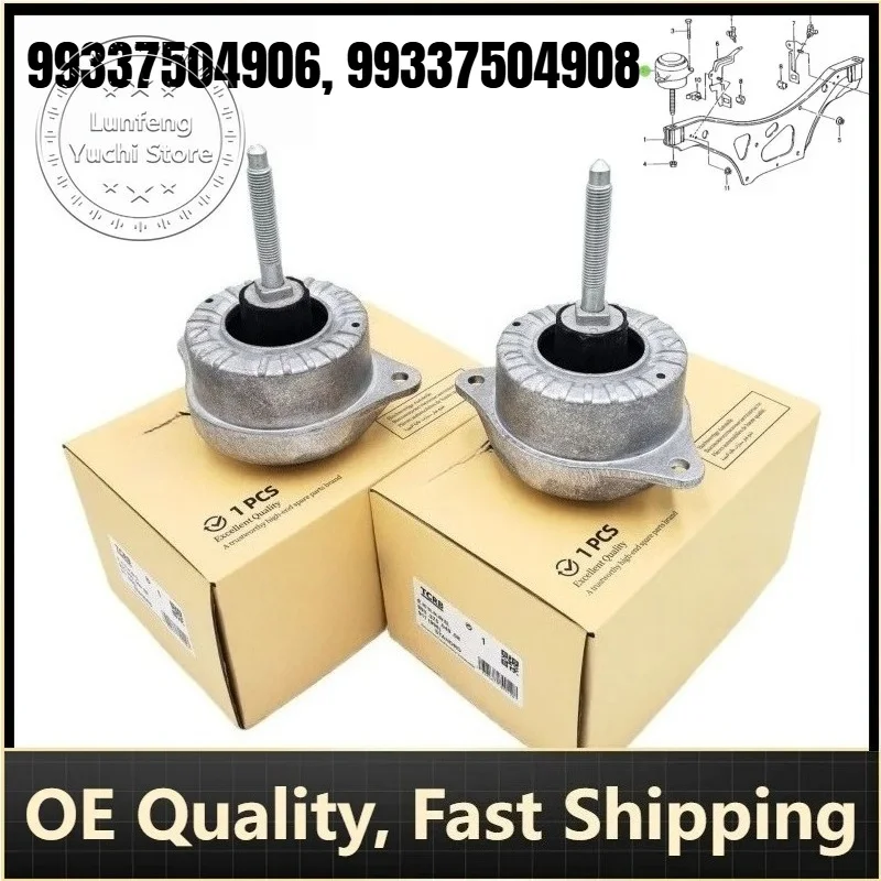99337504906, 99337504908 - 1 Piece Left/Right Engine Mount For Porsche 911 (996) Carrera, Carrera Convertible (996) 3.4, 3.6
99337504906, 99337504908 - 1 Piece Left/Right Engine Mount For Porsche 911 (996) Carrera, Carrera Convertible (996) 3.4, 3.6