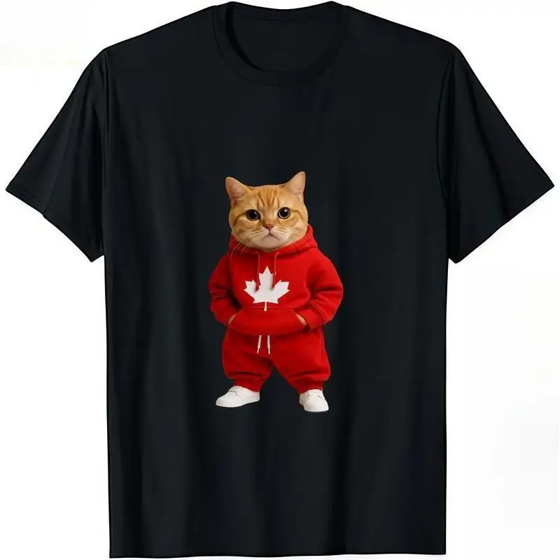 Cute Cat T-shirt, Funny Canada Maple Leaf Cat Graphic Tee, Canadian Cat Lovers Gift, Red Hoodie Kitty Shirts for Men & Women 
Cute Cat T-shirt, Funny Canada Maple Leaf Cat Graphic Tee, Canadian Cat Lovers Gift, Red Hoodie Kitty Shirts for Men & Women