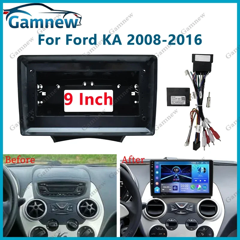 9 Inch Car Stereo Dash Radio Fascia Canbus Box Panel Frame For Ford KA Mk2 2008-2016 Android Kit
9 Inch Car Stereo Dash Radio Fascia Canbus Box Panel Frame For Ford KA Mk2 2008-2016 Android Kit