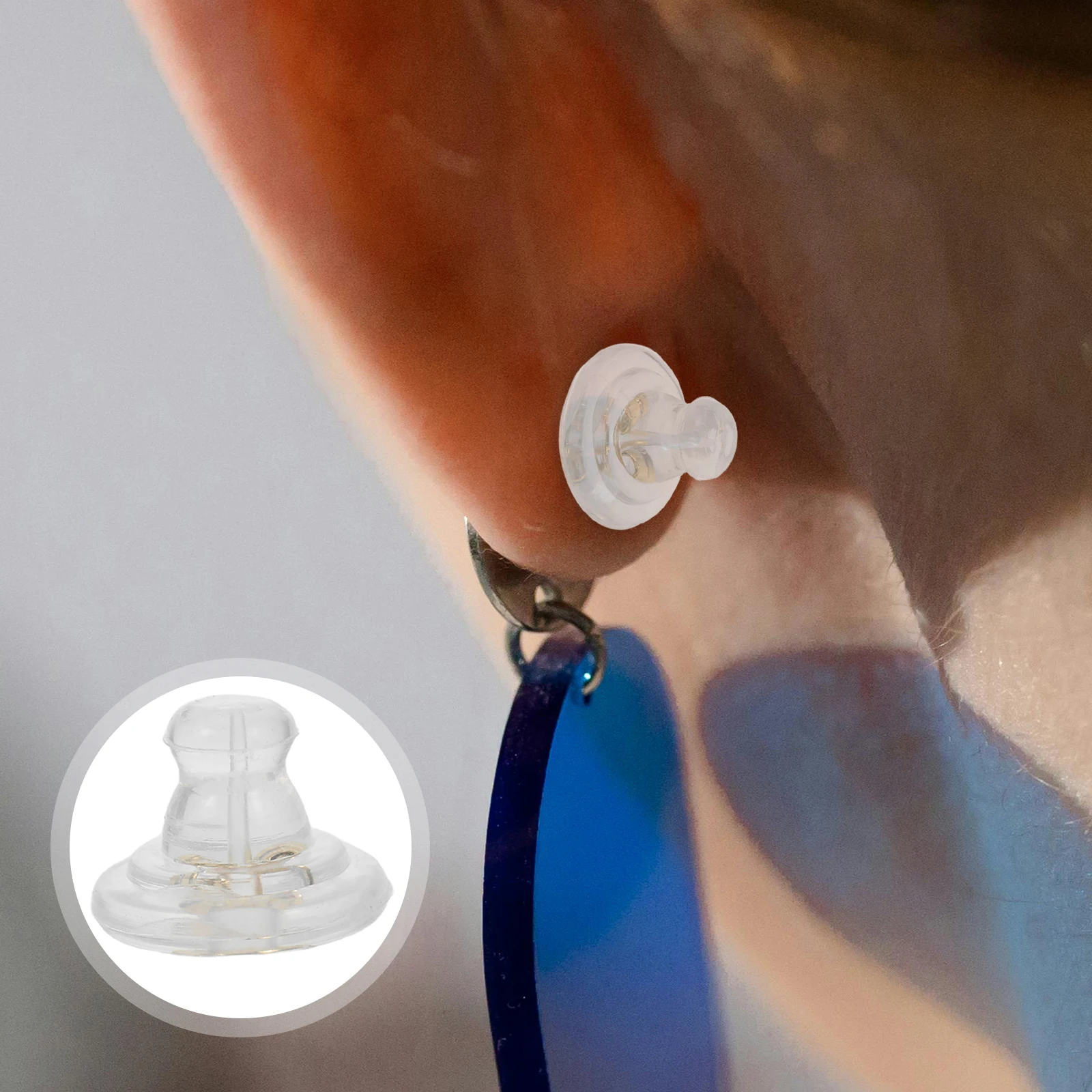 100pcs Earring Backs Silicone Soft Clear Ear Stopper Plugs Replacement Lightweight Pads For Droopy Earrings Stabilizing Studs
100pcs Earring Backs Silicone Soft Clear Ear Stopper Plugs Replacement Lightweight Pads For Droopy Earrings Stabilizing Studs