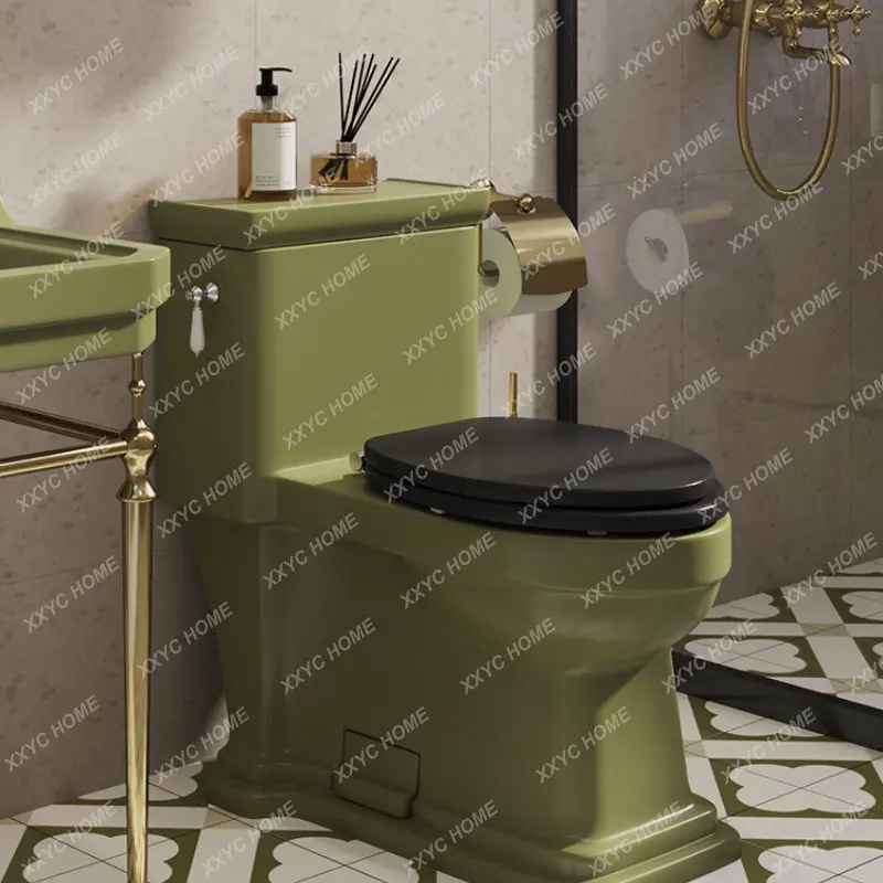 Dark Green Retro Toilet American Toilet Siphon Toilet Personality Creative and Classical Household Toilet
Dark Green Retro Toilet American Toilet Siphon Toilet Personality Creative and Classical Household Toilet