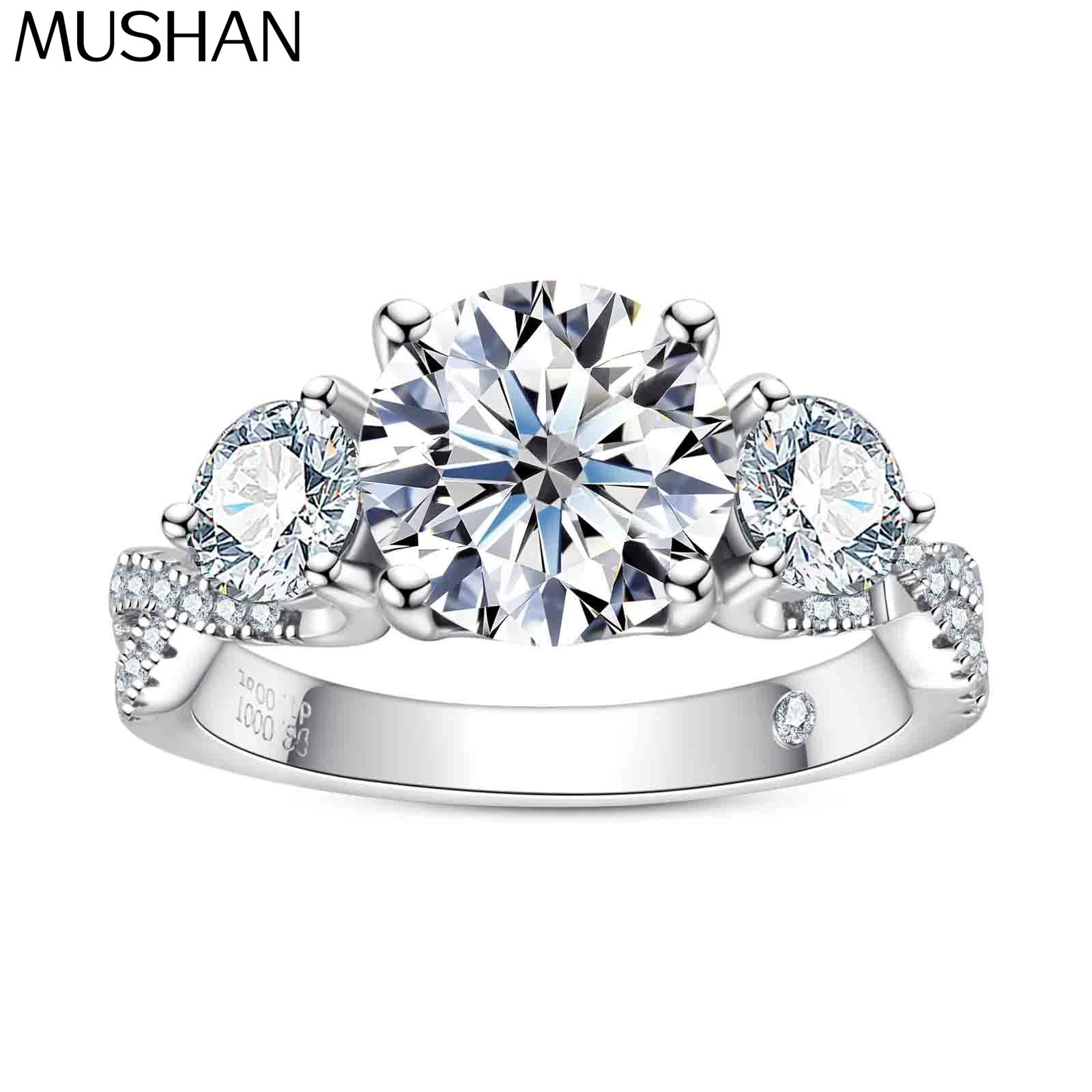 MuShan Designer Jewelry 925 Sterling Silver Ring VVS Moissanite Promise Ring for Daughter 18K Gold Plated MST Patent Fine Rings
MuShan Designer Jewelry 925 Sterling Silver Ring VVS Moissanite Promise Ring for Daughter 18K Gold Plated MST Patent Fine Rings