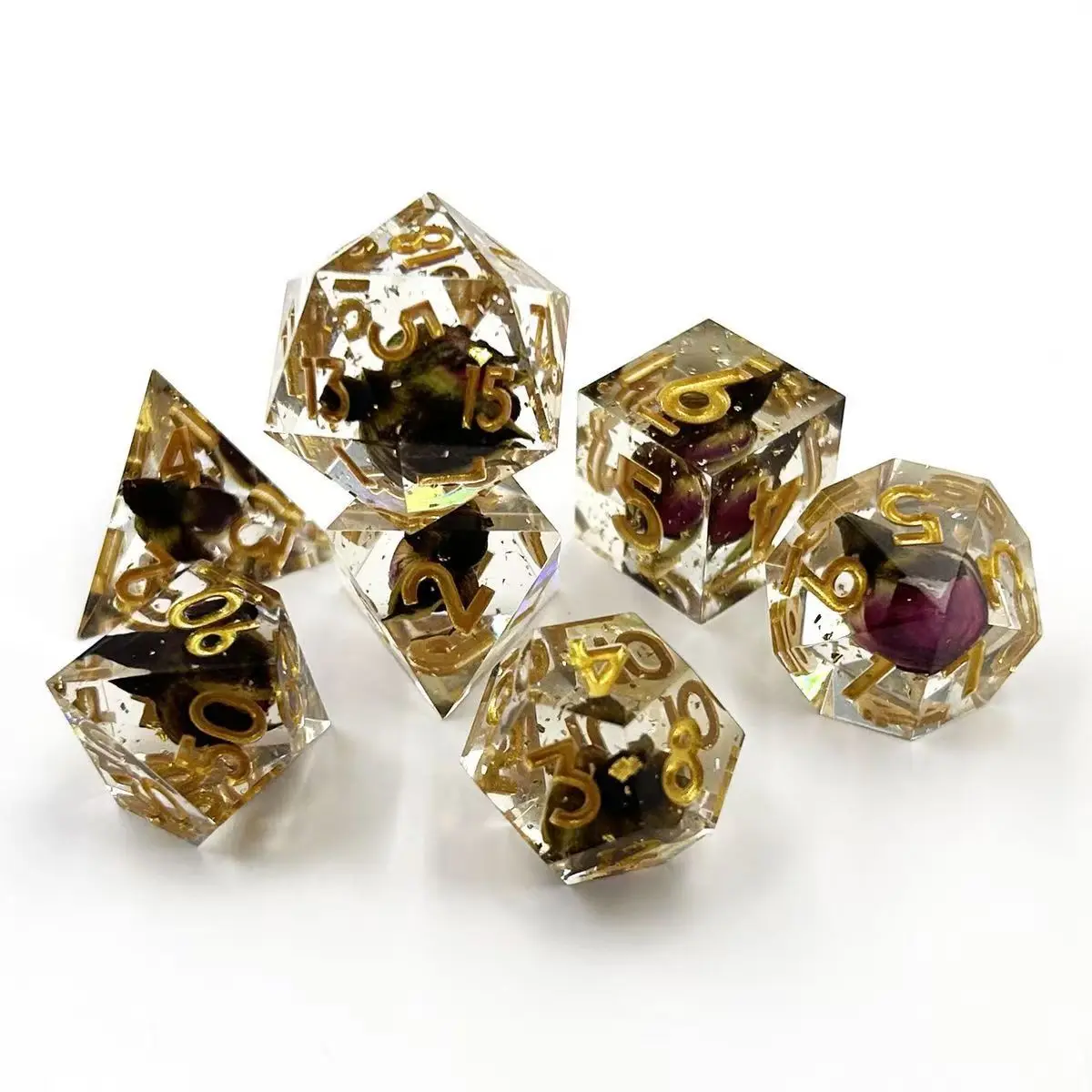 7 шт. кубики из смолы для Dungeons & Dragons Cthulhu DND Dice Ролевые игры RPG D&D Dice D6 D20 D100 Dice с цветком розы
7 шт. кубики из смолы для Dungeons & Dragons Cthulhu DND Dice Ролевые игры RPG D&D Dice D6 D20 D100 Dice с цветком розы