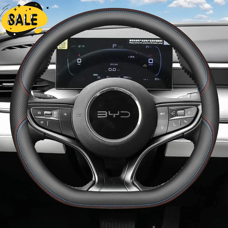 Leather Car Steering Wheel Cover For BYD Song Plus DM-I Atto3 Dolphin Sealion 7 5 Seal U Dmi 2025 2026 Car Interior Accessories
Leather Car Steering Wheel Cover For BYD Song Plus DM-I Atto3 Dolphin Sealion 7 5 Seal U Dmi 2025 2026 Car Interior Accessories