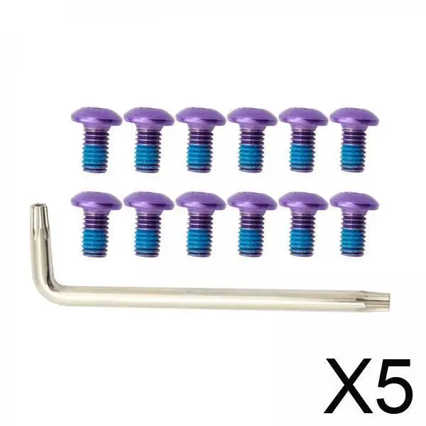 Steel Bike Screws M5x9mm Colored Disc Brake Rotor Bolts Kit for Bicycle Maintenance Accessories
Steel Bike Screws M5x9mm Colored Disc Brake Rotor Bolts Kit for Bicycle Maintenance Accessories