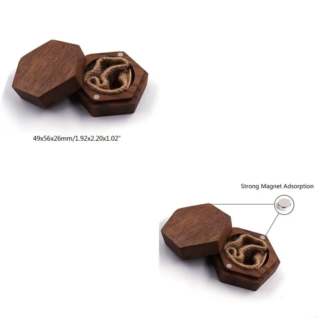 Коробка для колец в форме восьмиугольника из орехового дерева, льняной мягкий внутренний держатель, органайзер для ювелирных для
Коробка для колец в форме восьмиугольника из орехового дерева, льняной мягкий внутренний держатель, органайзер для ювелирных для