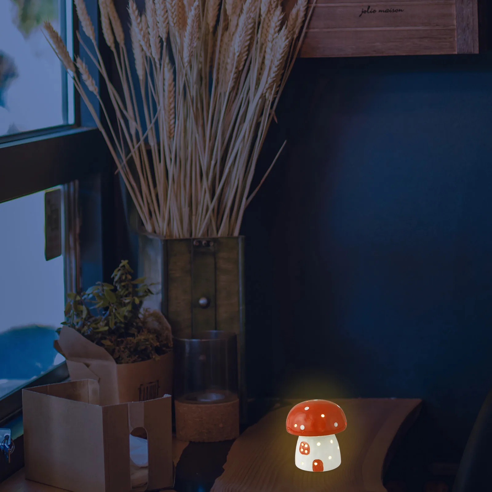 Mushroom Shape Ceramic Night Light Compact Rechargeable Eye Protection Warm Glow Lamp for Study Room Bedroom Table Desk Decor
Mushroom Shape Ceramic Night Light Compact Rechargeable Eye Protection Warm Glow Lamp for Study Room Bedroom Table Desk Decor