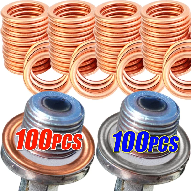 Car Oil Pan Drain Gasket Drainage Bolt Pad Aluminum/ Copper Oil Drain Plug Gasket Replaceable Accessories for Volkswagen Audi 
Car Oil Pan Drain Gasket Drainage Bolt Pad Aluminum/ Copper Oil Drain Plug Gasket Replaceable Accessories for Volkswagen Audi