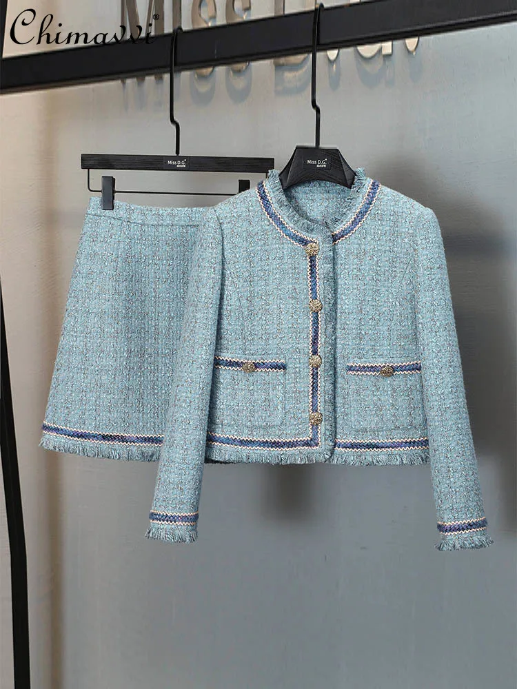 High-End OL Suit Female 2024 Spring Clothes Fashion Long Sleeve Round Neck Short Coat Skirt Temperament Ladies Two-Piece Set
High-End OL Suit Female 2024 Spring Clothes Fashion Long Sleeve Round Neck Short Coat Skirt Temperament Ladies Two-Piece Set