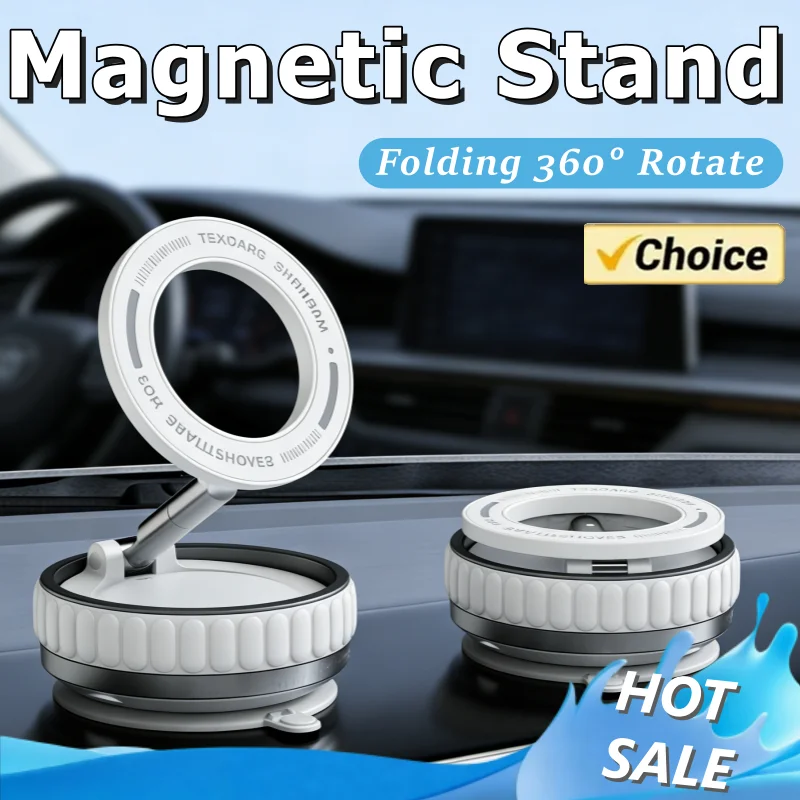 Car Magnetic Holder Foldable Mount Vacuum Strong Suction Stand For Cell Phone For phone with Magnetic sheet and Live Streaming
Car Magnetic Holder Foldable Mount Vacuum Strong Suction Stand For Cell Phone For phone with Magnetic sheet and Live Streaming