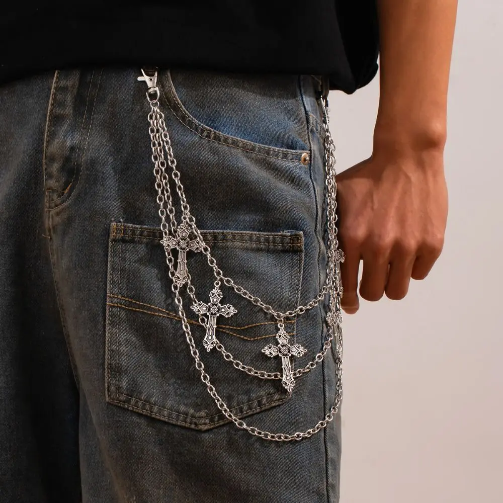 Punk Tassel Cross Waist Chain Zinc Alloy Hip Hop Tassel Jeans Chain Harajuku Bag Chain Punk Belt Chain Steet
Punk Tassel Cross Waist Chain Zinc Alloy Hip Hop Tassel Jeans Chain Harajuku Bag Chain Punk Belt Chain Steet