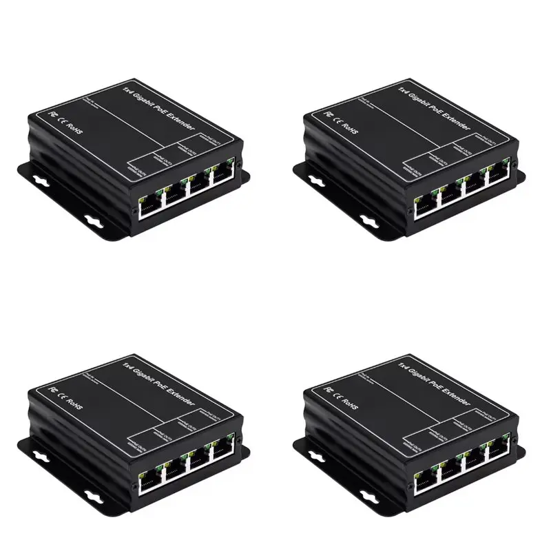 Exquisite-4X 4 Port Gigabit POE Extender 100/1000Mbps 90W 1In 4 Out Poe Repeater DIN Rail Network VLAN For 48V POE Camera Wierle
Exquisite-4X 4 Port Gigabit POE Extender 100/1000Mbps 90W 1In 4 Out Poe Repeater DIN Rail Network VLAN For 48V POE Camera Wierle