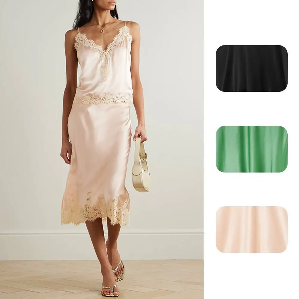 New Fashion Home Clothes Two-Piece Set Floral Lace Trim Halter Top Skirt Women's Summer Outfit Casual Elegant Style
New Fashion Home Clothes Two-Piece Set Floral Lace Trim Halter Top Skirt Women's Summer Outfit Casual Elegant Style
