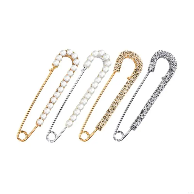 Y3NE 4pcs Decorative Brooch Pin Alloys Pearls Brooch Clip Women Fashion Dress Clip for Sweater Shawl and Hat Decoration
Y3NE 4pcs Decorative Brooch Pin Alloys Pearls Brooch Clip Women Fashion Dress Clip for Sweater Shawl and Hat Decoration