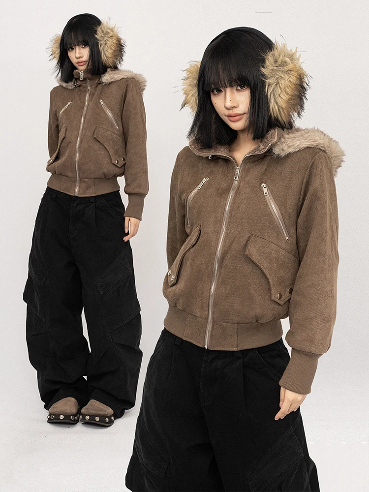 OCTTFLAB Американская ретро-куртка с капюшоном из хлопка для женщин, осенне-зимнее теплое хлопковое пальто, верхняя одежда
OCTTFLAB Американская ретро-куртка с капюшоном из хлопка для женщин, осенне-зимнее теплое хлопковое пальто, верхняя одежда