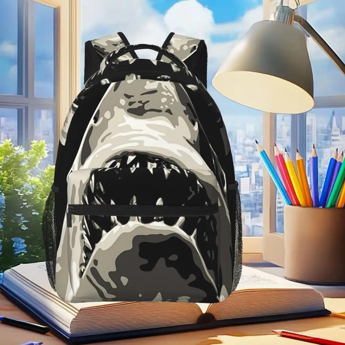 Jaws 50th Anniversary Logo Backpack Student Boys Girls BookBag Kids School Bag Laptop Shoulder Bags for Men Women
Jaws 50th Anniversary Logo Backpack Student Boys Girls BookBag Kids School Bag Laptop Shoulder Bags for Men Women