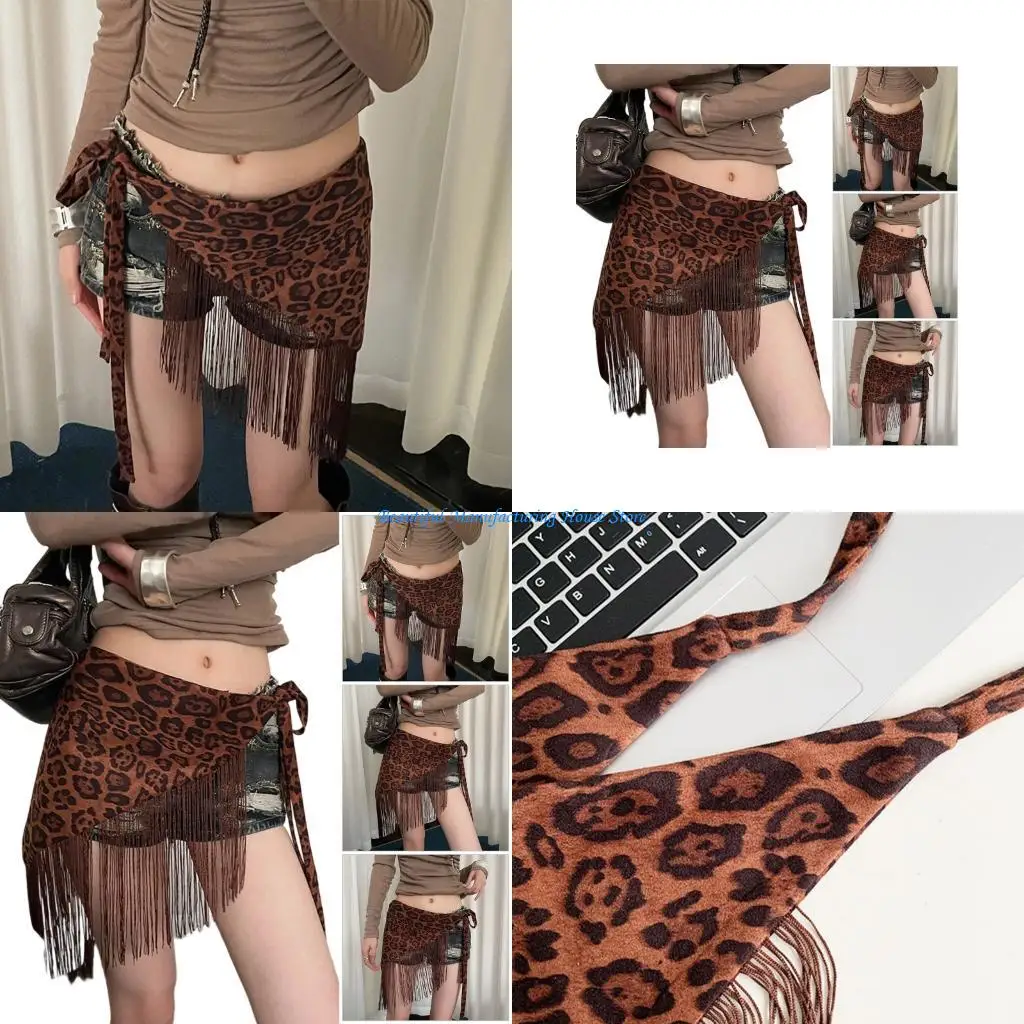 E56A Fashion Leopard Pattern Waist Belt Adjustable Fringe Design For Various Outfit
E56A Fashion Leopard Pattern Waist Belt Adjustable Fringe Design For Various Outfit