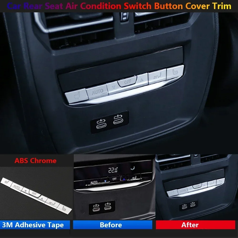 For BMW 3 Series G20 G28 G80 Car Rear Seat Air Conditioner AC Switch Panel Button Stickers Interior Protective Cover Accessories
For BMW 3 Series G20 G28 G80 Car Rear Seat Air Conditioner AC Switch Panel Button Stickers Interior Protective Cover Accessories