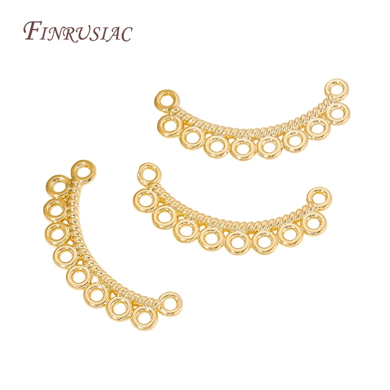 18K Gold Plated Twisted Curved Multi Hole Circle Connector,DIY Jewelry Findings Link Bar Accessories For Ear Craft
18K Gold Plated Twisted Curved Multi Hole Circle Connector,DIY Jewelry Findings Link Bar Accessories For Ear Craft