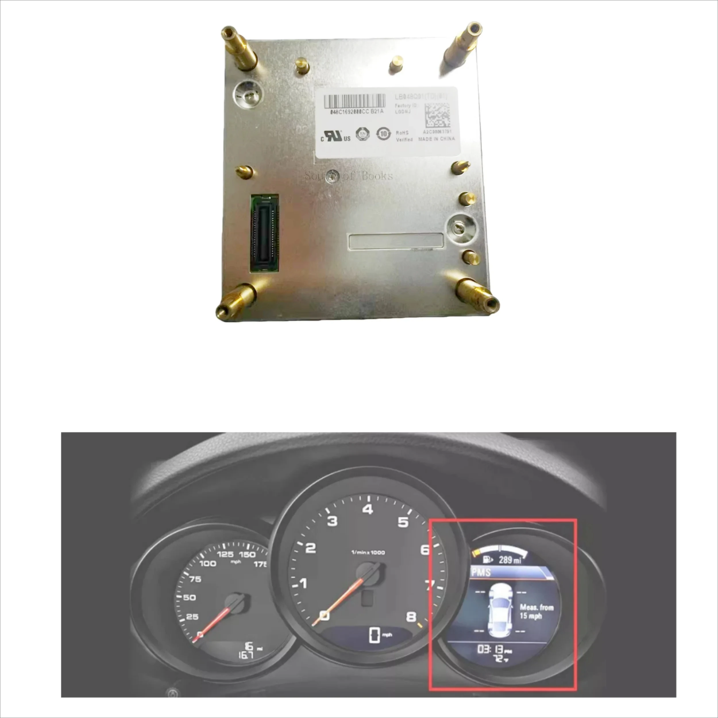 LCD Display for 2010-2018 Porsche Cayenne Panamera Macan Boxster Cayman Carrera Dashboard Instrument Cluster Screen Repair
LCD Display for 2010-2018 Porsche Cayenne Panamera Macan Boxster Cayman Carrera Dashboard Instrument Cluster Screen Repair
