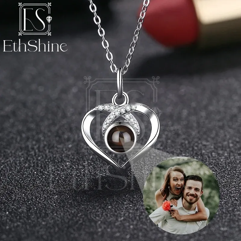 ES ETHSHINE Custom Photo Projection Necklace with Photo Inside Heart Pendant Projection Photo Necklace with Photo Projection
ES ETHSHINE Custom Photo Projection Necklace with Photo Inside Heart Pendant Projection Photo Necklace with Photo Projection