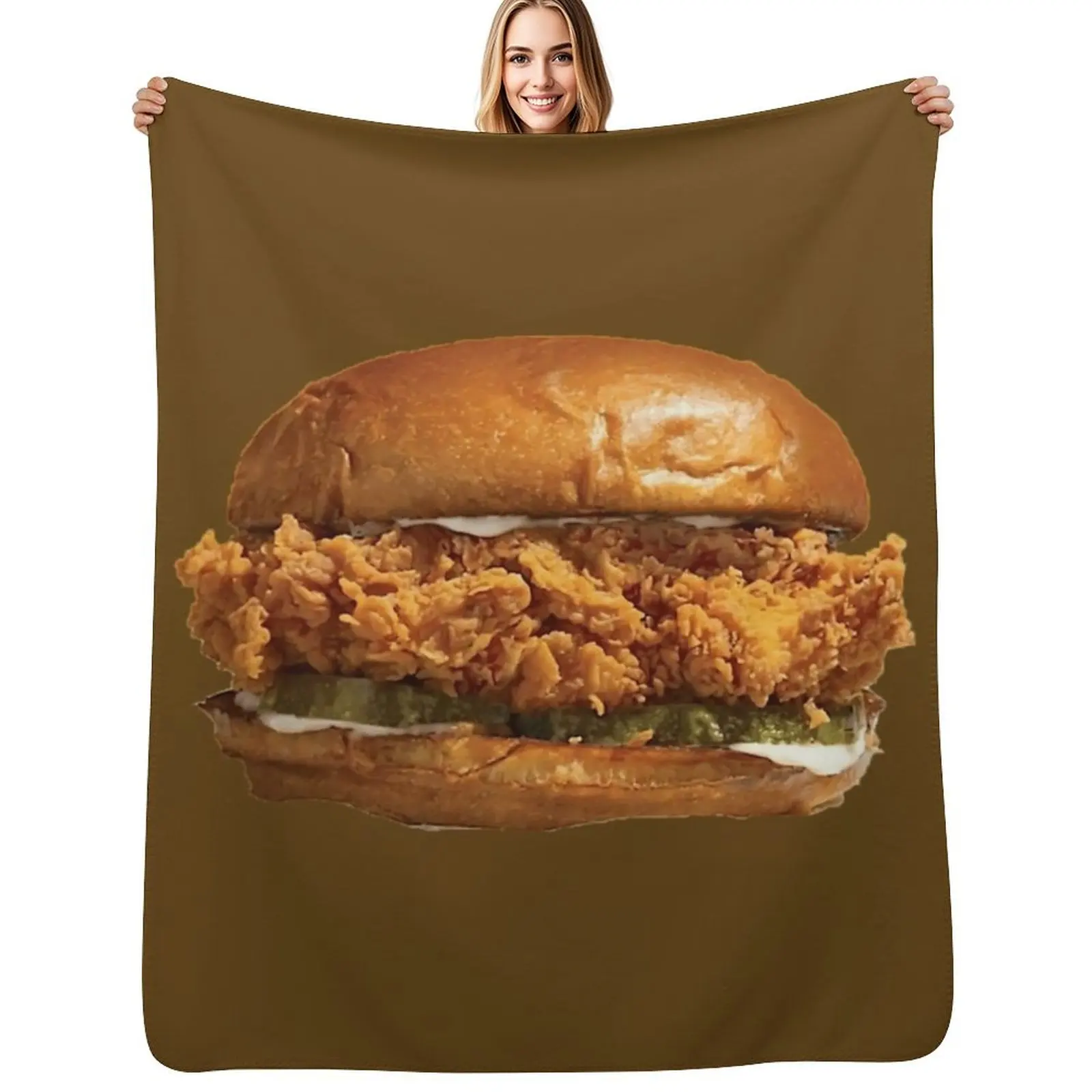 The famous chicken sandwich \t \t Throw Blanket Air Conditioner Soft Blanket for Office Home
The famous chicken sandwich \t \t Throw Blanket Air Conditioner Soft Blanket for Office Home